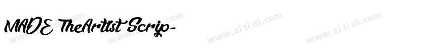 MADE TheArtist Scrip字体转换